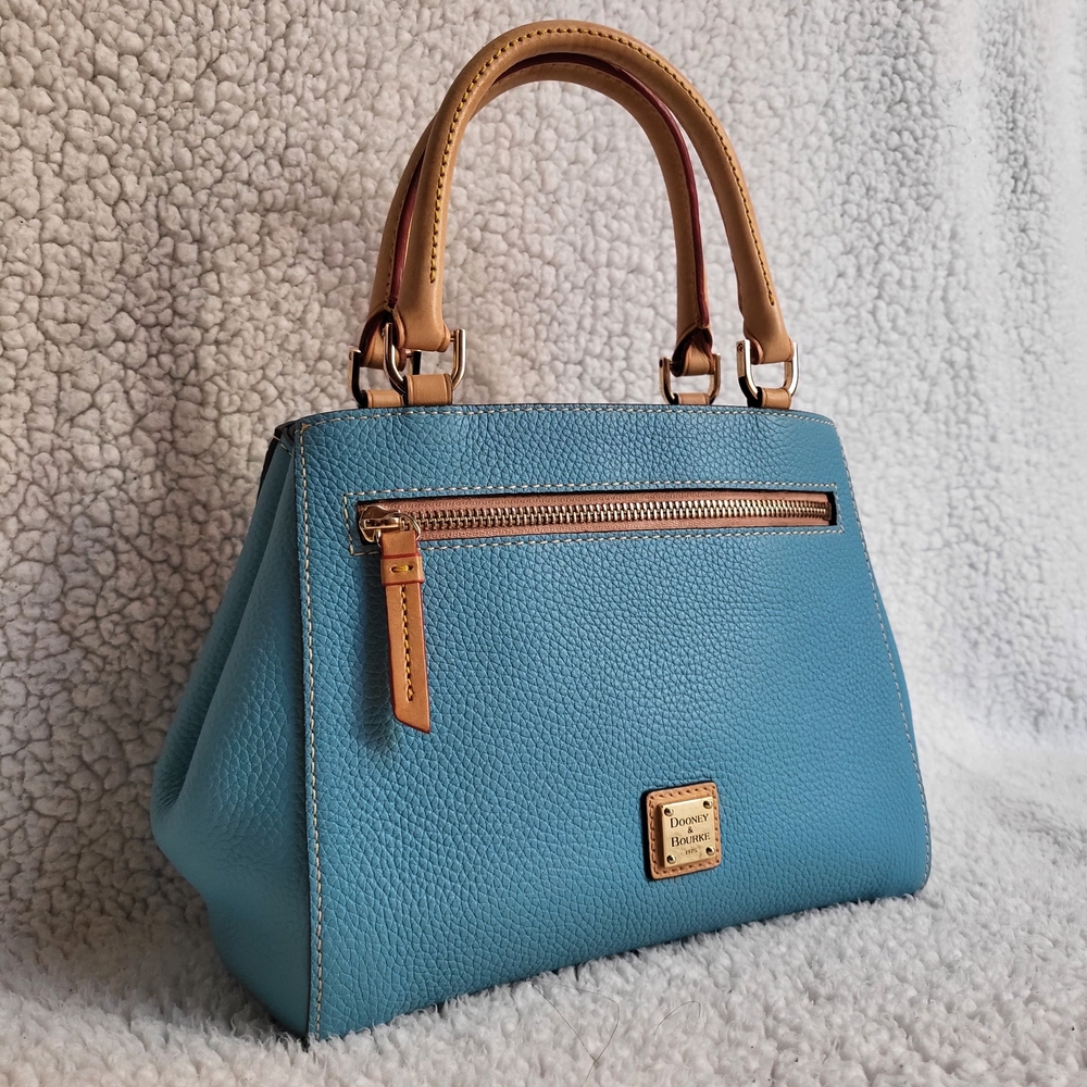 Dooney and Bourke Small Zip Satchel custom, sky blue